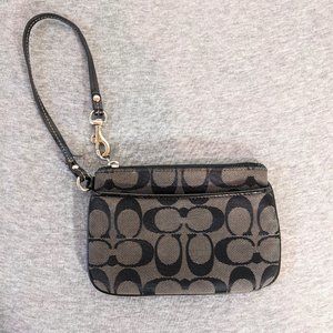 Coach Logo Wristlet Bag